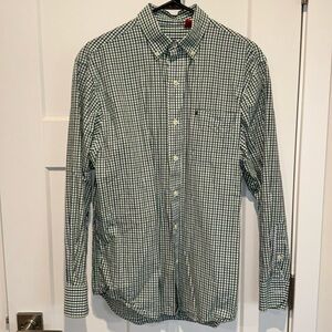 Izod blue and green button down